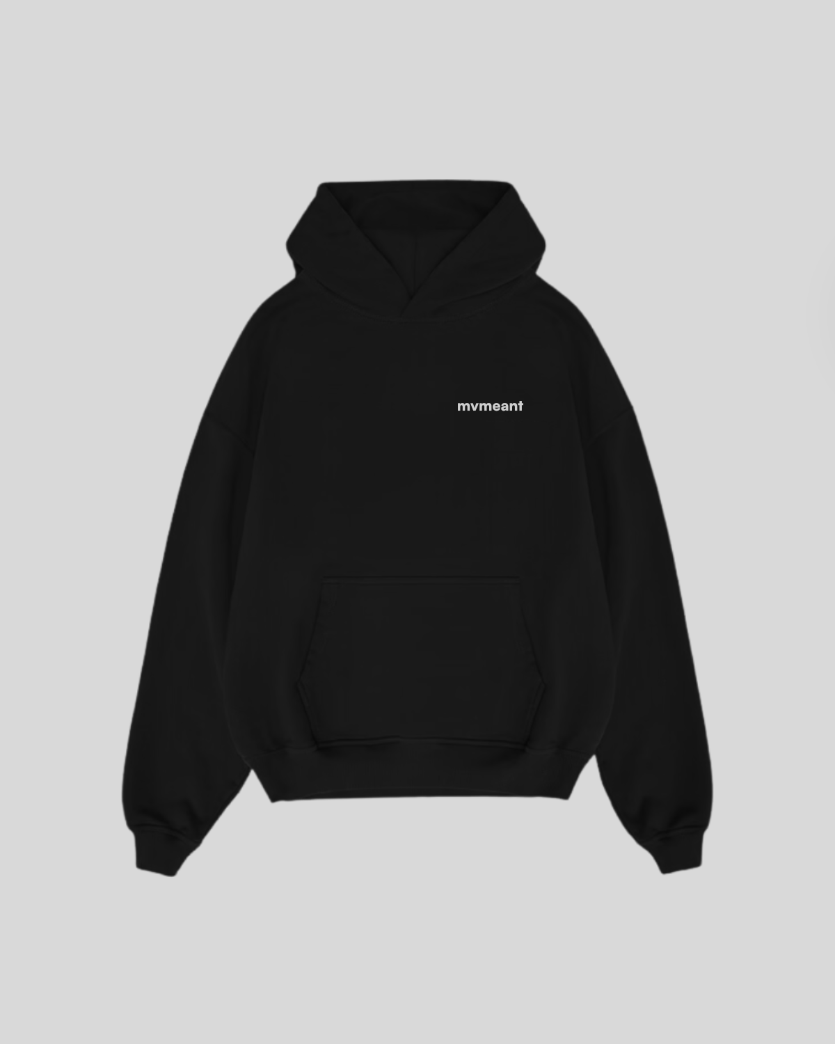 MVMEANT BOX HOODIE- BLACK