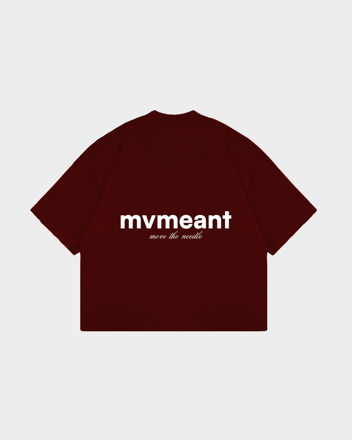 MOCKNECK TEE- MAROON