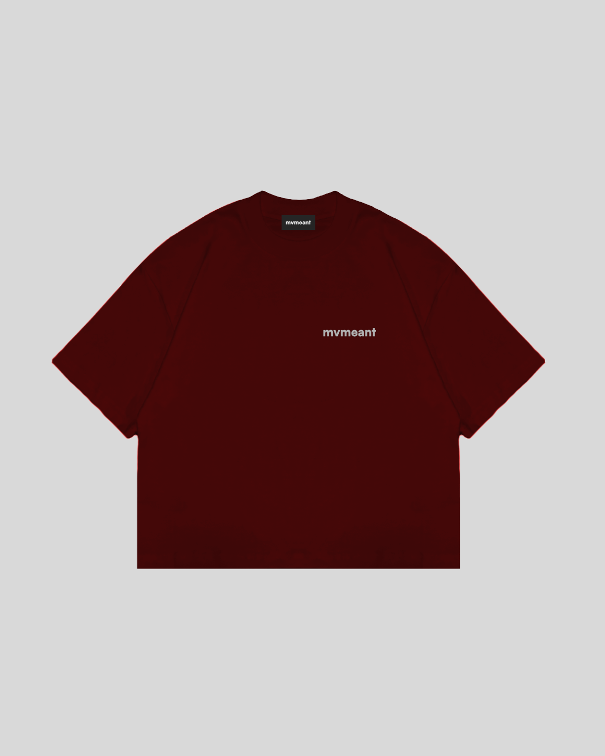 MOCKNECK TEE- MAROON